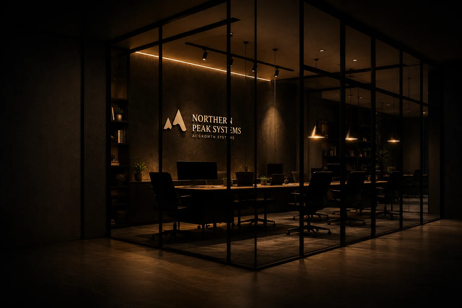 The Northern Peak Systems boardroom